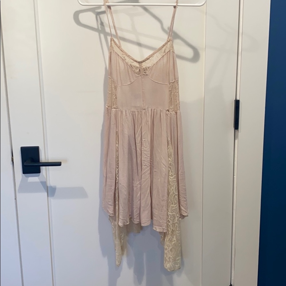 Cream pixie mini dress
